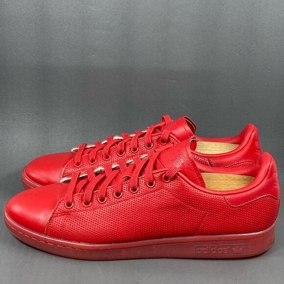 adidas Stan Smith Scarlet mens sneaker shoes size 11 - Picture 2 of 8